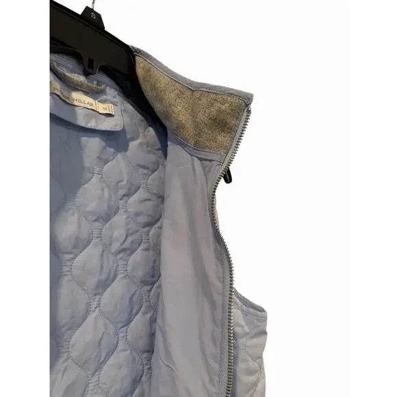 PETER MILLAR Addison Quilted Travel Vest ICE BLUE Women’s M Golf Outdoor Luxury - Picture 15 of 16